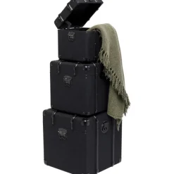KARE Design Coffre Voyage noir (3/parts)><noscript><img width=