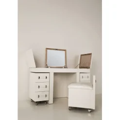KARE Design Coiffeuse Diva croco blanche (4 pcs)><noscript><img width=