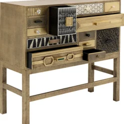 KARE Design Commode haute Chalet doré 13 tiroirs><noscript><img width=