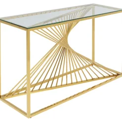 KARE Design Console Laser doré 120x40><noscript><img width=