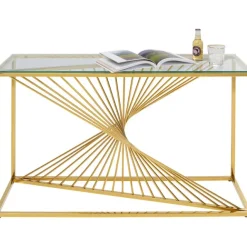 KARE Design Console Laser doré 120x40><noscript><img width=