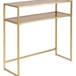 KARE Design Console Loft doré 85x80cm><noscript><img width=