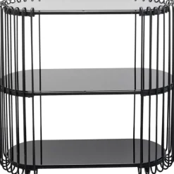 KARE Design Console Wire noir 81x78cm> Meubles