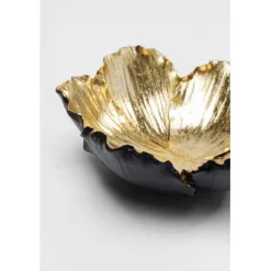KARE Design Coupe décorative Flower Bloom noir-doré Ø20cm><noscript><img width=