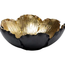KARE Design Coupe décorative Flower Bloom noir-doré Ø25cm> Accessoires