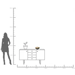 KARE Design Coupe décorative Flower Bloom noir-doré Ø25cm><noscript><img width=