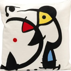 KARE Design Coussin Art Line blanc 50x50cm> Accessoires