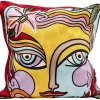 KARE Design Coussin Art Line Face 50x50cm> Accessoires