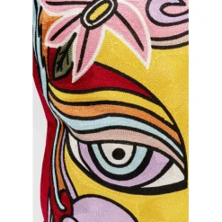 KARE Design Coussin Art Line Face 50x50cm><noscript><img width=