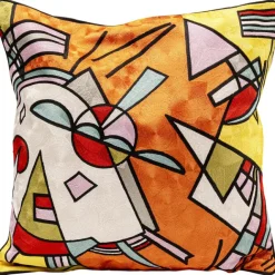 KARE Design Coussin Art Line orange 50x50cm> Accessoires