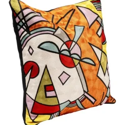 KARE Design Coussin Art Line orange 50x50cm> Accessoires