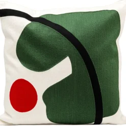 KARE Design Coussin Art Line vert 50x50cm> Accessoires