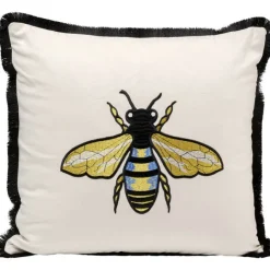 KARE Design Coussin Bee blanc 45x45cm> Accessoires