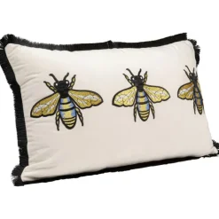 KARE Design Coussin Bees blanc 50x30cm> Accessoires