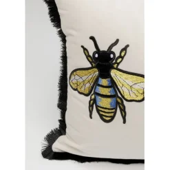 KARE Design Coussin Bees blanc 50x30cm><noscript><img width=