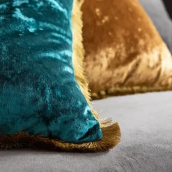 KARE Design Coussin Cannes pétrole 45x45cm> Accessoires