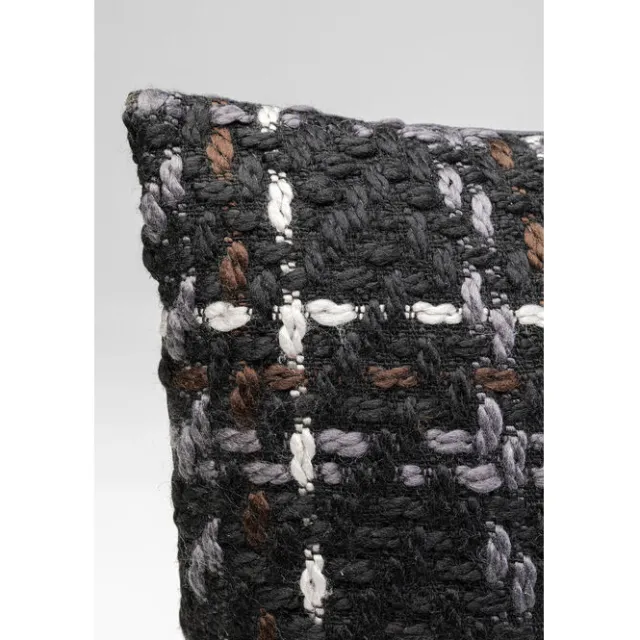 KARE Design Coussin Colorado noir 45x45cm> Accessoires