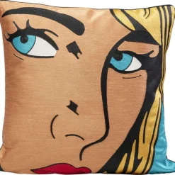 KARE Design Coussin Comic Lady 50x50cm> Accessoires