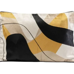 KARE Design Coussin Kissen Fields jaune 60x40cm> Accessoires