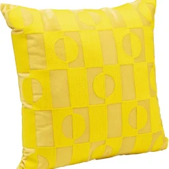 KARE Design Coussin Phase jaune 45x45cm> Accessoires