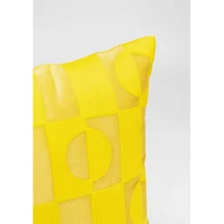 KARE Design Coussin Phase jaune 45x45cm><noscript><img width=