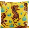 KARE Design Coussin Tiger Love jaune 45x45cm> Accessoires