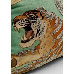 KARE Design Coussin Tiger Love vert menthe 45x45cm><noscript><img width=