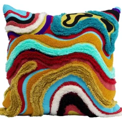 KARE Design Coussin Waves multi 45x45cm> Accessoires