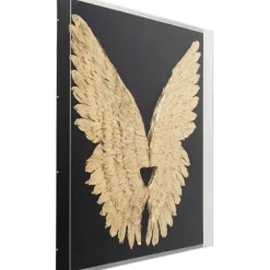 KARE Design Décoration murale Wings doré Black 120x120cm><noscript><img width=