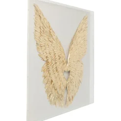 KARE Design Décoration murale Wings doré White 120x120cm><noscript><img width=
