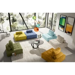 KARE Design Elément de canapé Portofino bleu> Meubles