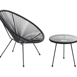 KARE Design Ensemble Acapulco noir (2-parts)> Meubles