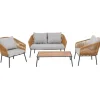 KARE Design Ensemble de sièges Elba Quattro nature Out (4-pcs)> Meubles