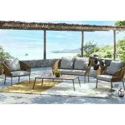 KARE Design Ensemble de sièges Elba Quattro nature Out (4-pcs)> Meubles
