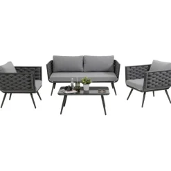 KARE Design Ensemble de sièges Rimini anthracite (4-pcs.)><noscript><img width=