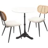KARE Design Ensemble table/chaises Bistro Rosalie crème (3/par> Meubles
