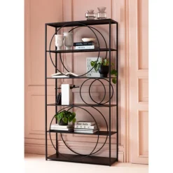 KARE Design Etagère Circle noir 100x200cm> Meubles