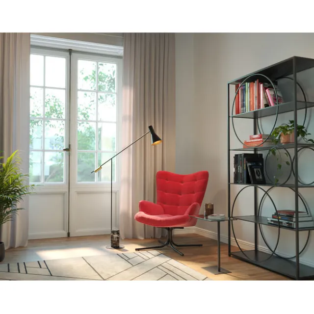 KARE Design Etagère Circle noir 100x200cm> Meubles