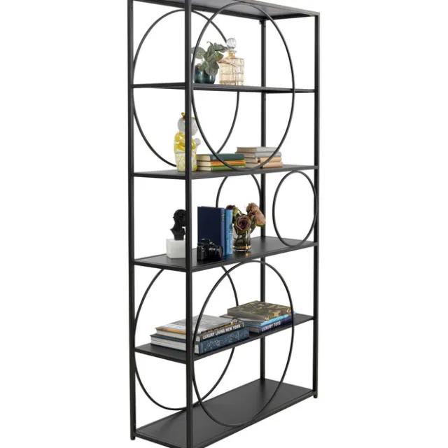 KARE Design Etagère Circle noir 100x200cm> Meubles