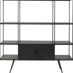 KARE Design Etagère Cosy Sixties noir 180x183cm> Meubles