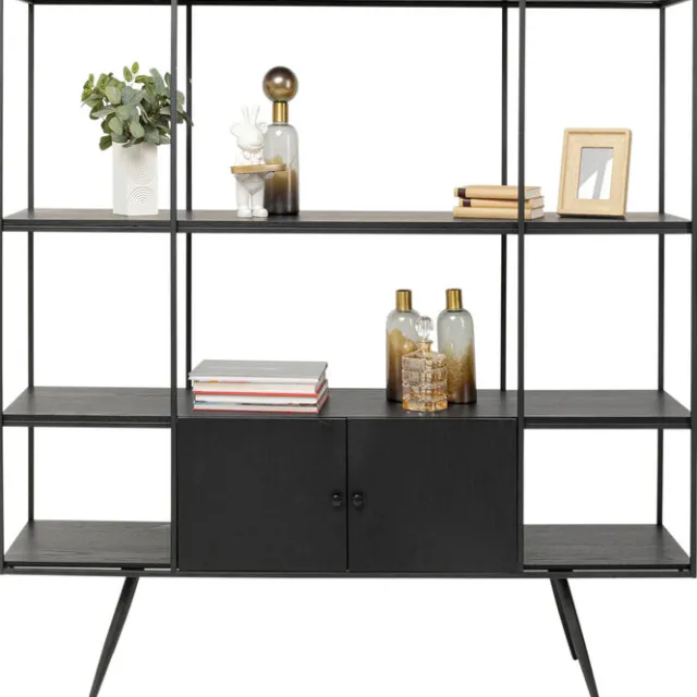 KARE Design Etagère Cosy Sixties noir 180x183cm> Meubles