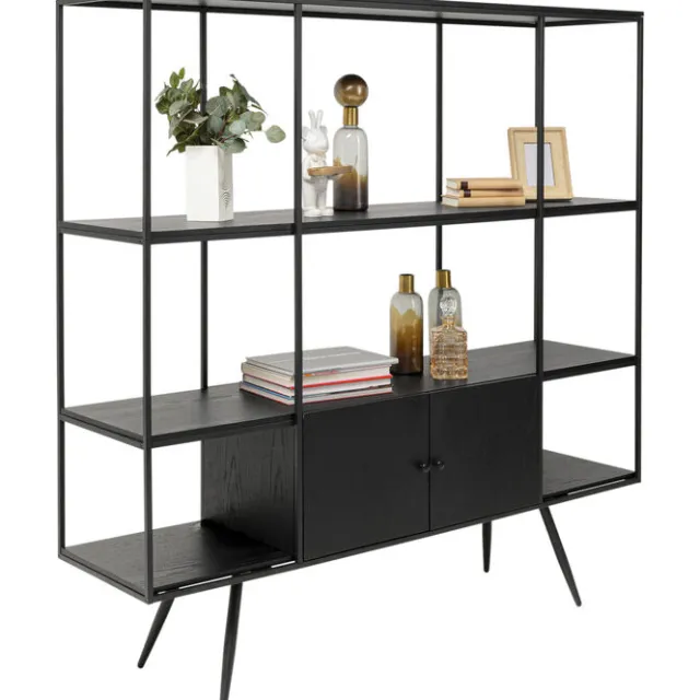 KARE Design Etagère Cosy Sixties noir 180x183cm> Meubles