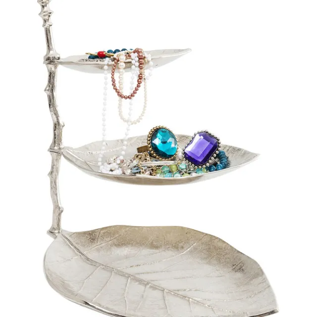KARE Design Etagère décorative Leaf argent 45cm> Accessoires