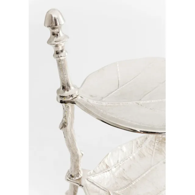 KARE Design Etagère décorative Leaf argent 45cm> Accessoires