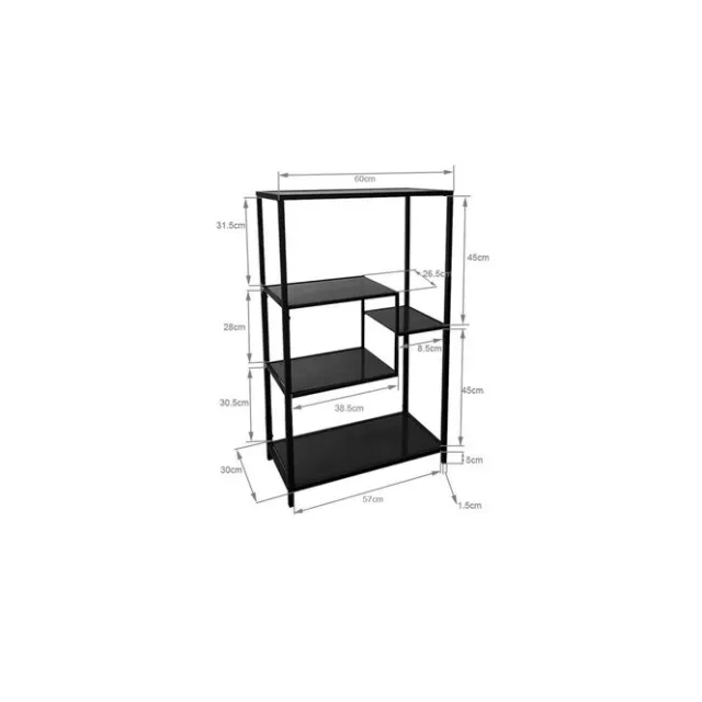 KARE Design Etagère Loft noir 60x100cm> Meubles