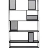 KARE Design Etagère Skyler smoke 115x195cm> Meubles