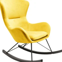KARE Design Fauteuil à bascule Oslo jaune> Meubles
