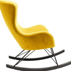 KARE Design Fauteuil à bascule Oslo jaune> Meubles