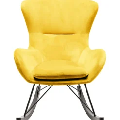 KARE Design Fauteuil à bascule Oslo jaune><noscript><img width=