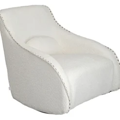 KARE Design Fauteuil à bascule Swing Ritmo bouclé crème> Meubles